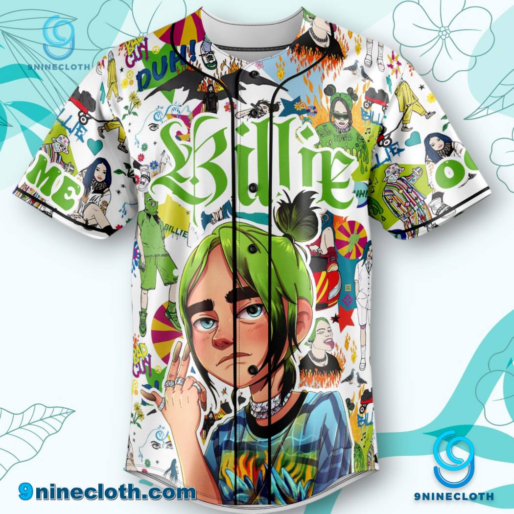Billie Eilish Hit Me Hard And Soft Personalized Baseball Jersey HG - Image 3
