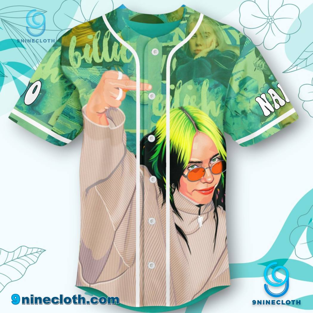 Billie Eilish I’m Remarkable Personalized Baseball Jersey HG - Image 2