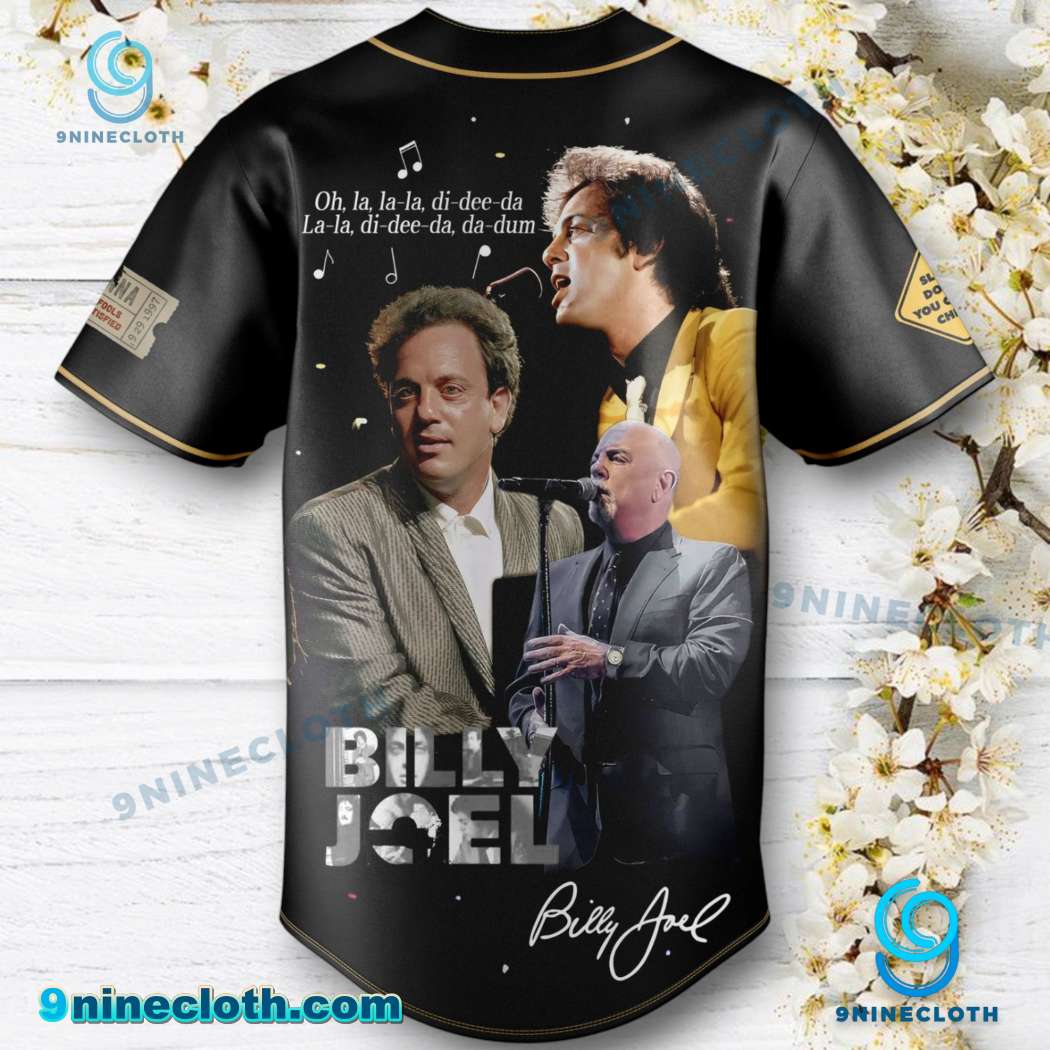 Billy Joel Oh La La-la Di-dee-da Baseball Jersey HG - Image 3