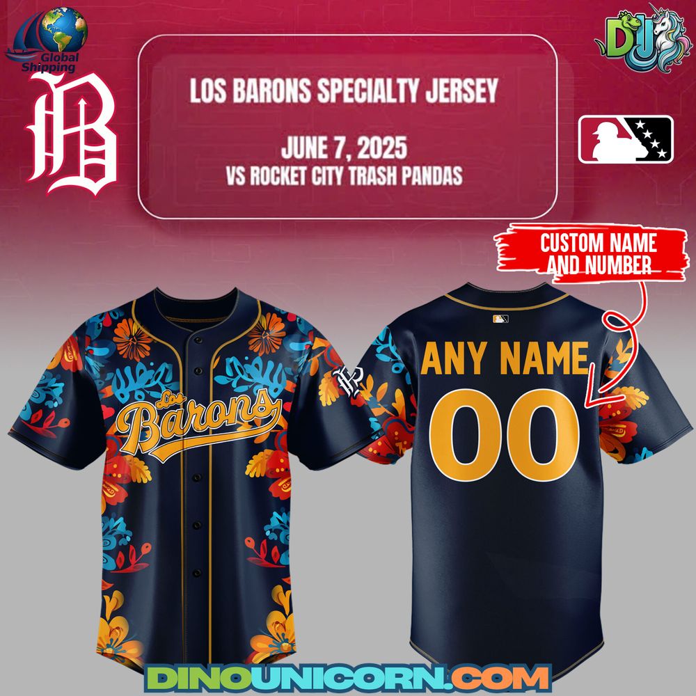 Birmingham Barons MiLB Baseball Jersey NNA