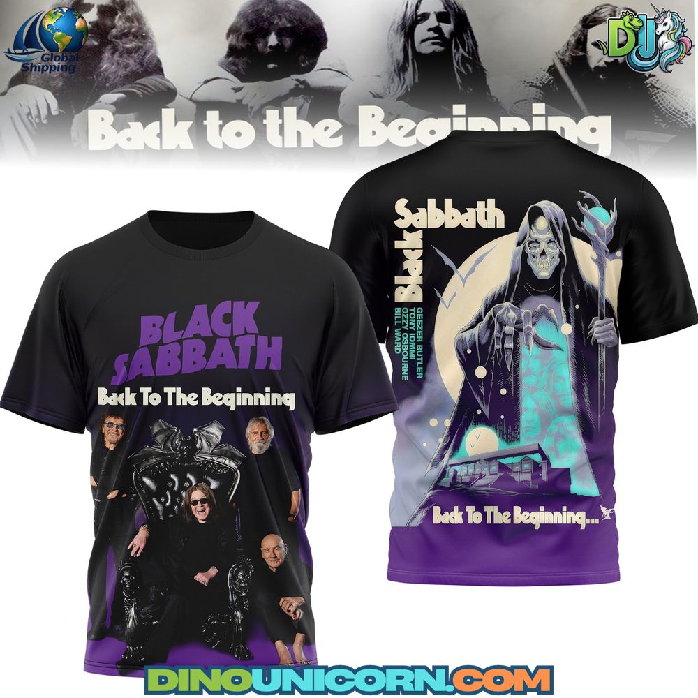 Black Sabbath Back to the Beginning T-Shirt Hoodie Or Zip-up Hoodie NNA
