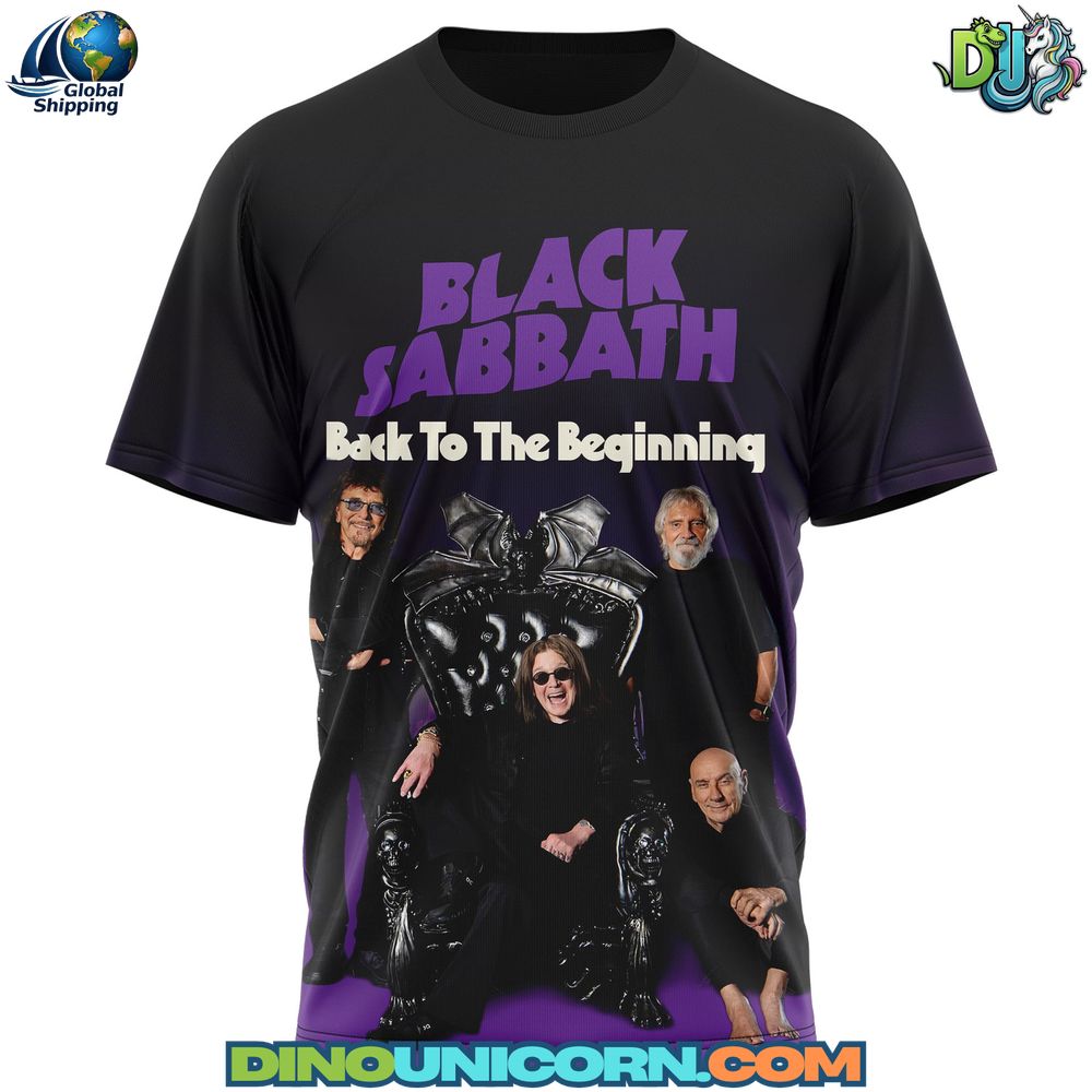 Black Sabbath Back to the Beginning T-Shirt Hoodie Or Zip-up Hoodie NNA - Image 2
