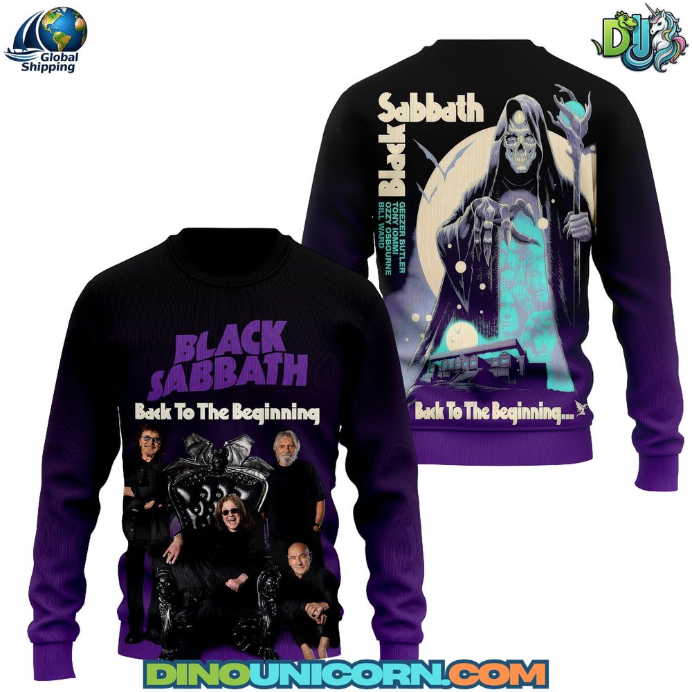 Black Sabbath Back to the Beginning T-Shirt Hoodie Or Zip-up Hoodie NNA - Image 4