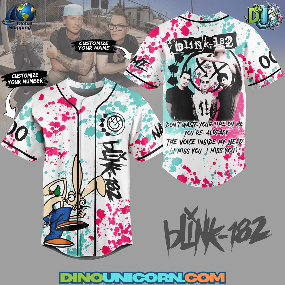 Blink-182 Baseball Jersey NNA