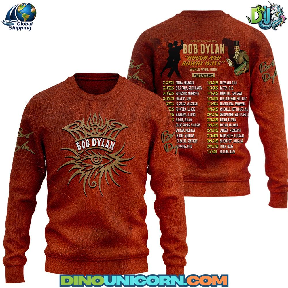 Bob Dylan Rough and Rowdy Ways World Wide Tour T-Shirt Hoodie Or Zip-up Hoodie NNA - Image 2