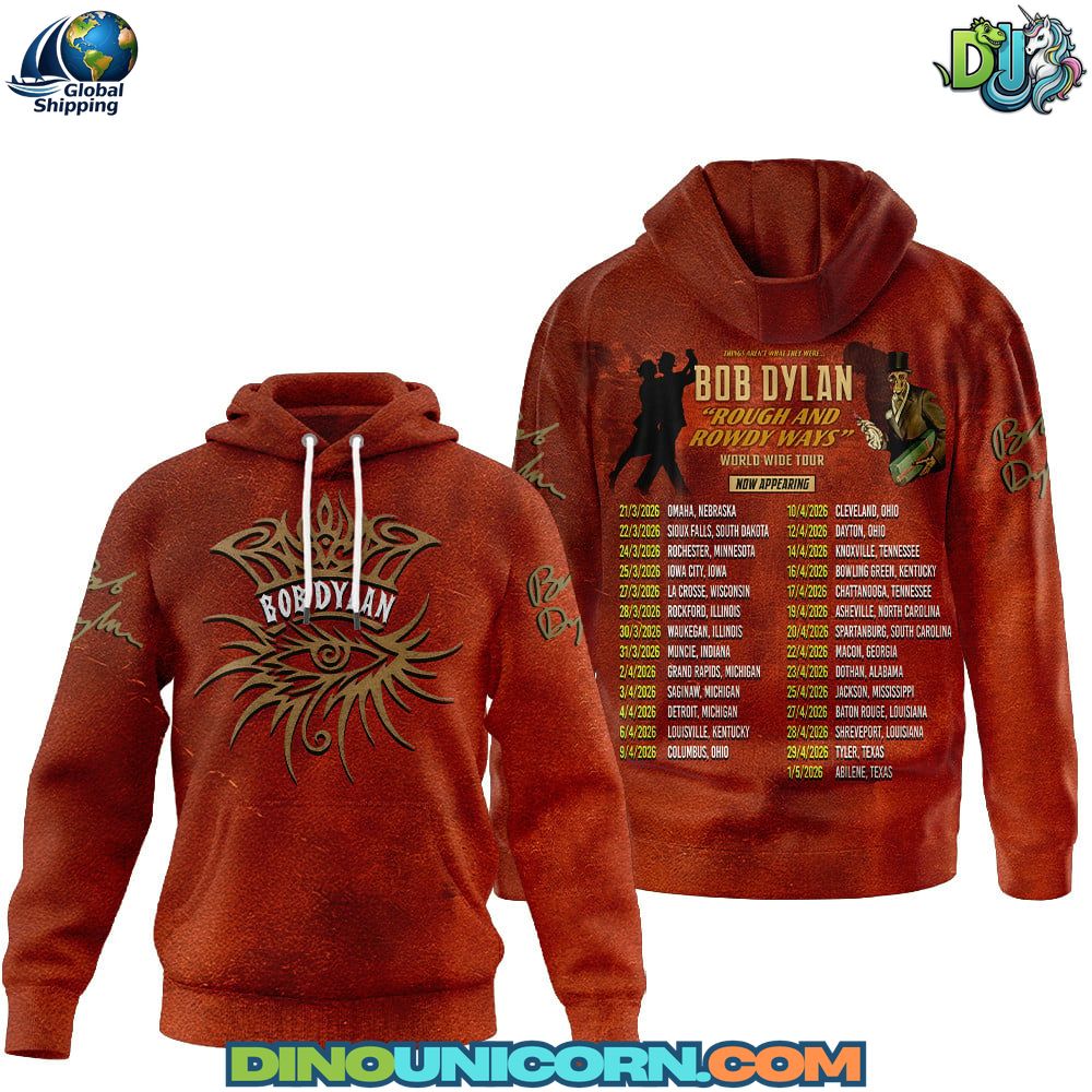 Bob Dylan Rough and Rowdy Ways World Wide Tour T-Shirt Hoodie Or Zip-up Hoodie NNA - Image 3