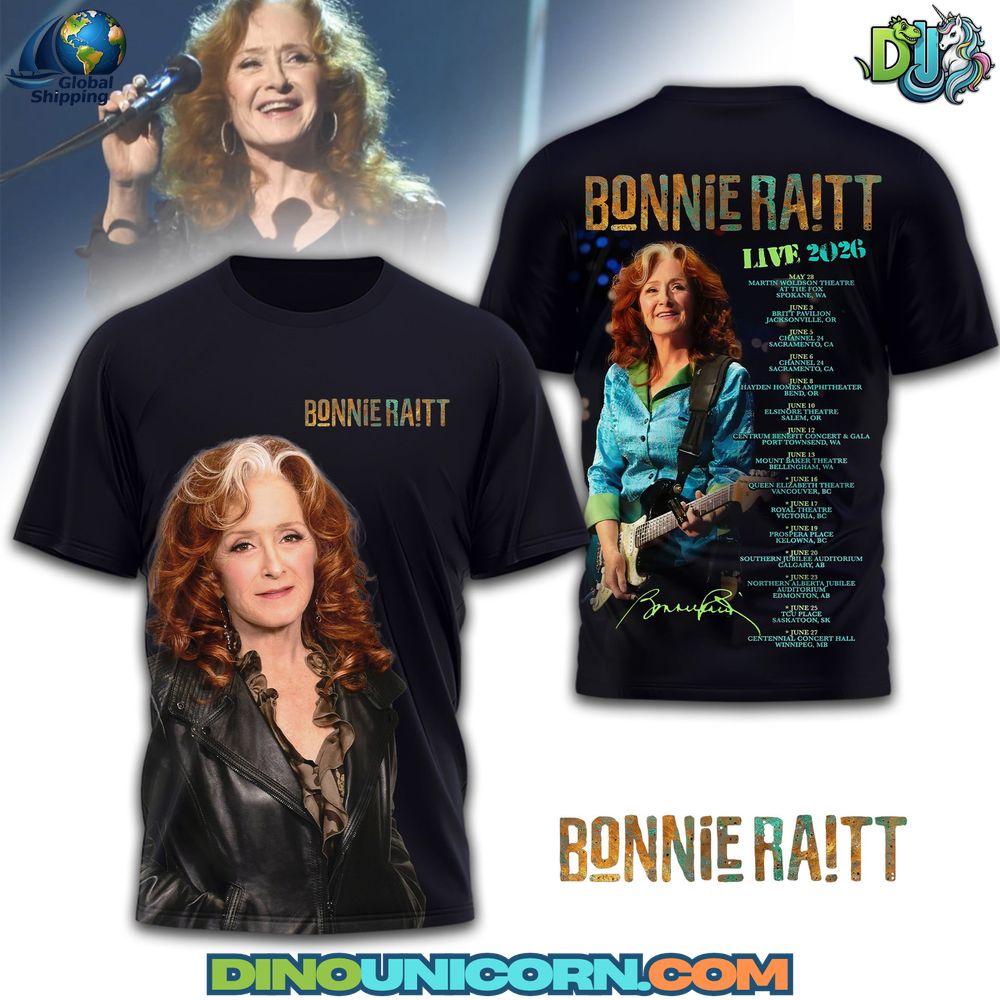 Bonnie Raitt Live 2026 T-Shirt Hoodie Or Zip-up Hoodie NNA