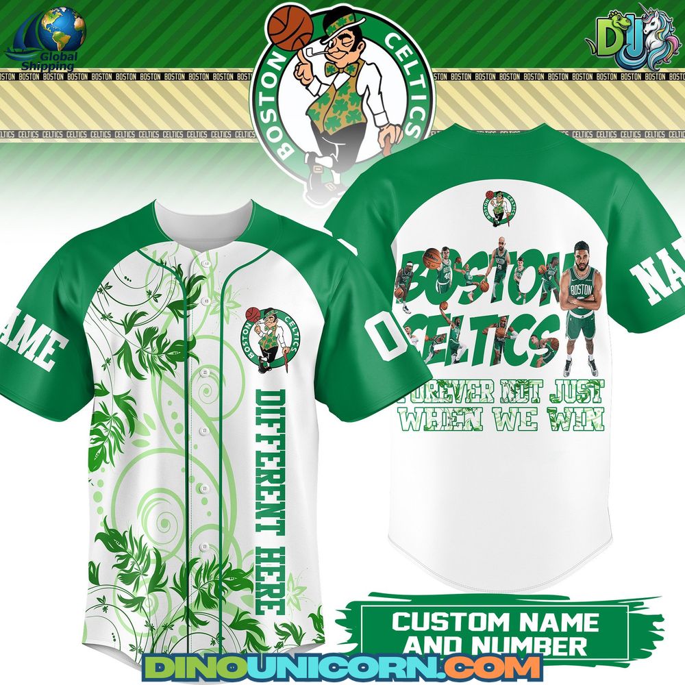 Boston Celtics Baseball Jersey NNA