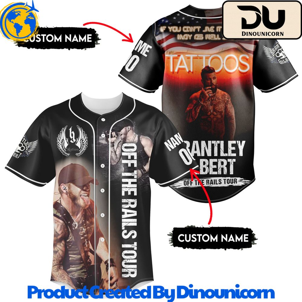 Brantley Gilbert Baseball Jersey NNA - Image 2