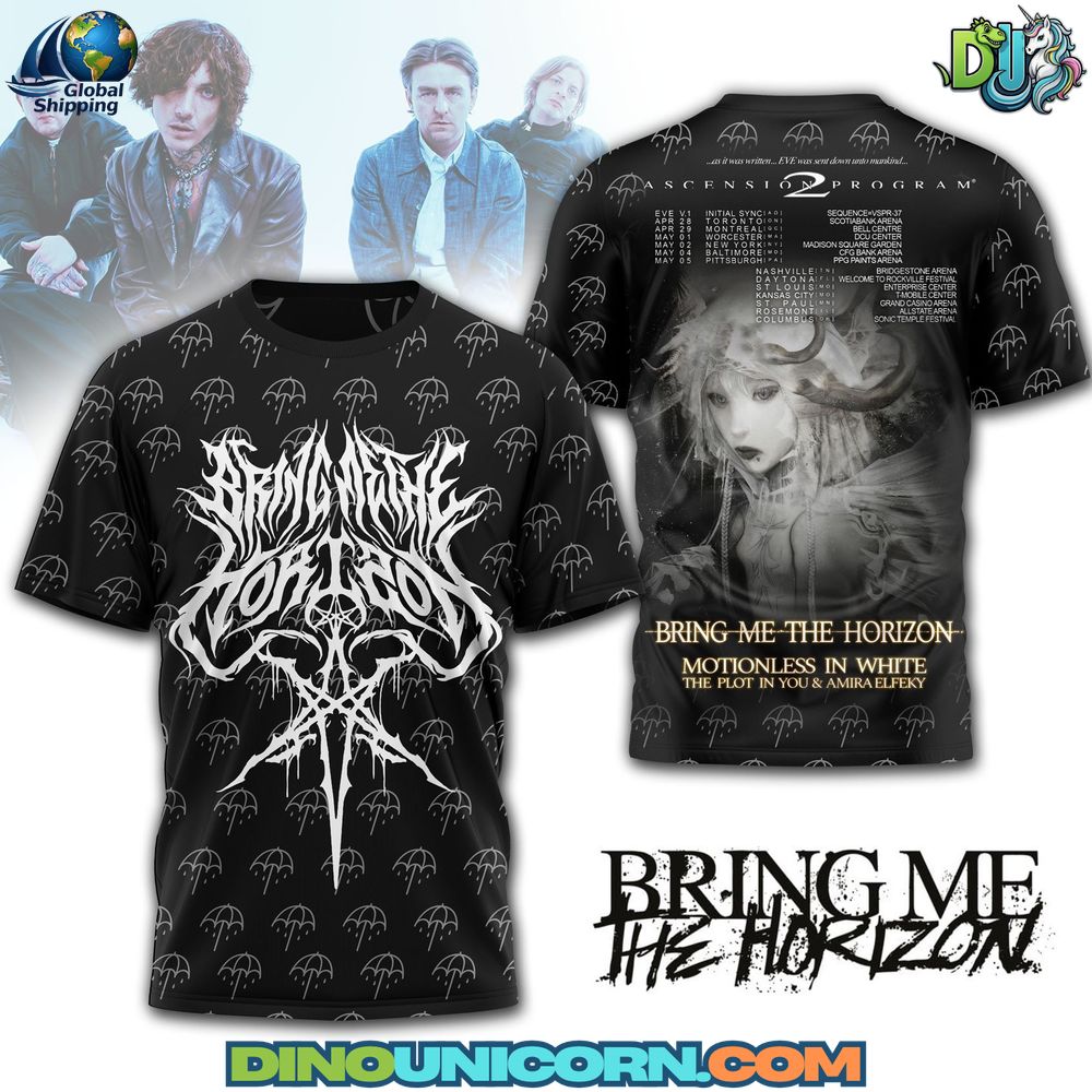 Bring Me the Horizon 2026 Tour T-Shirt Hoodie Or Zip-up Hoodie NNA