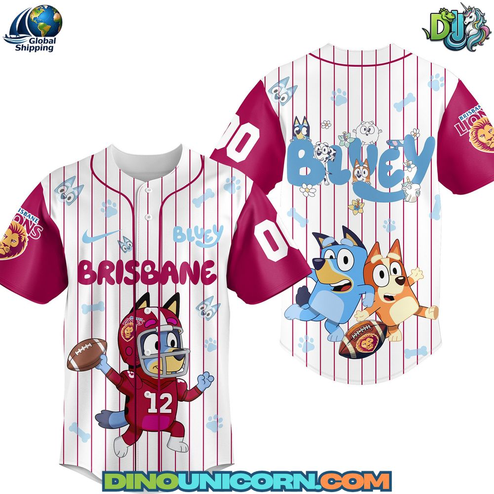 Brisbane Lions AFL x Blu3y Baseball Jersey NNA - Image 2