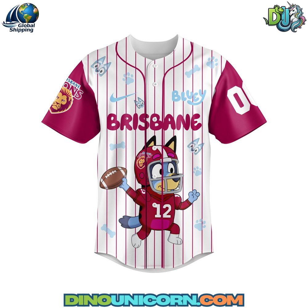 Brisbane Lions AFL x Blu3y Baseball Jersey NNA - Image 3