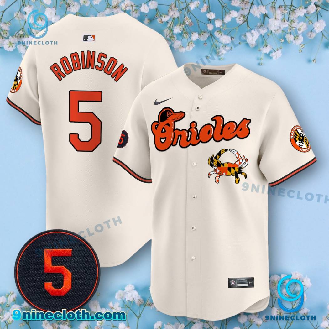 Brooks Robinson Patch #5 Baltimore Orioles Memorial Print Baseball Jersey HG