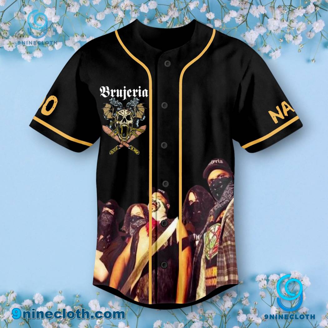 Brujeria Mexorcista Tour 2024 Personalized Baseball Jersey HG - Image 2