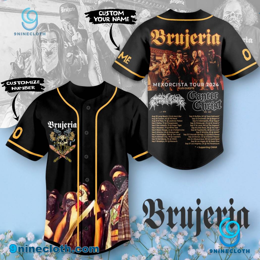 Brujeria Mexorcista Tour 2024 Personalized Baseball Jersey HG