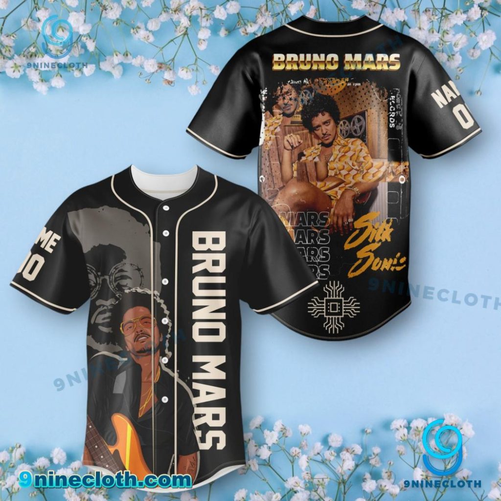 Bruno Mars Silk Sonic Personalized Baseball Jersey HG