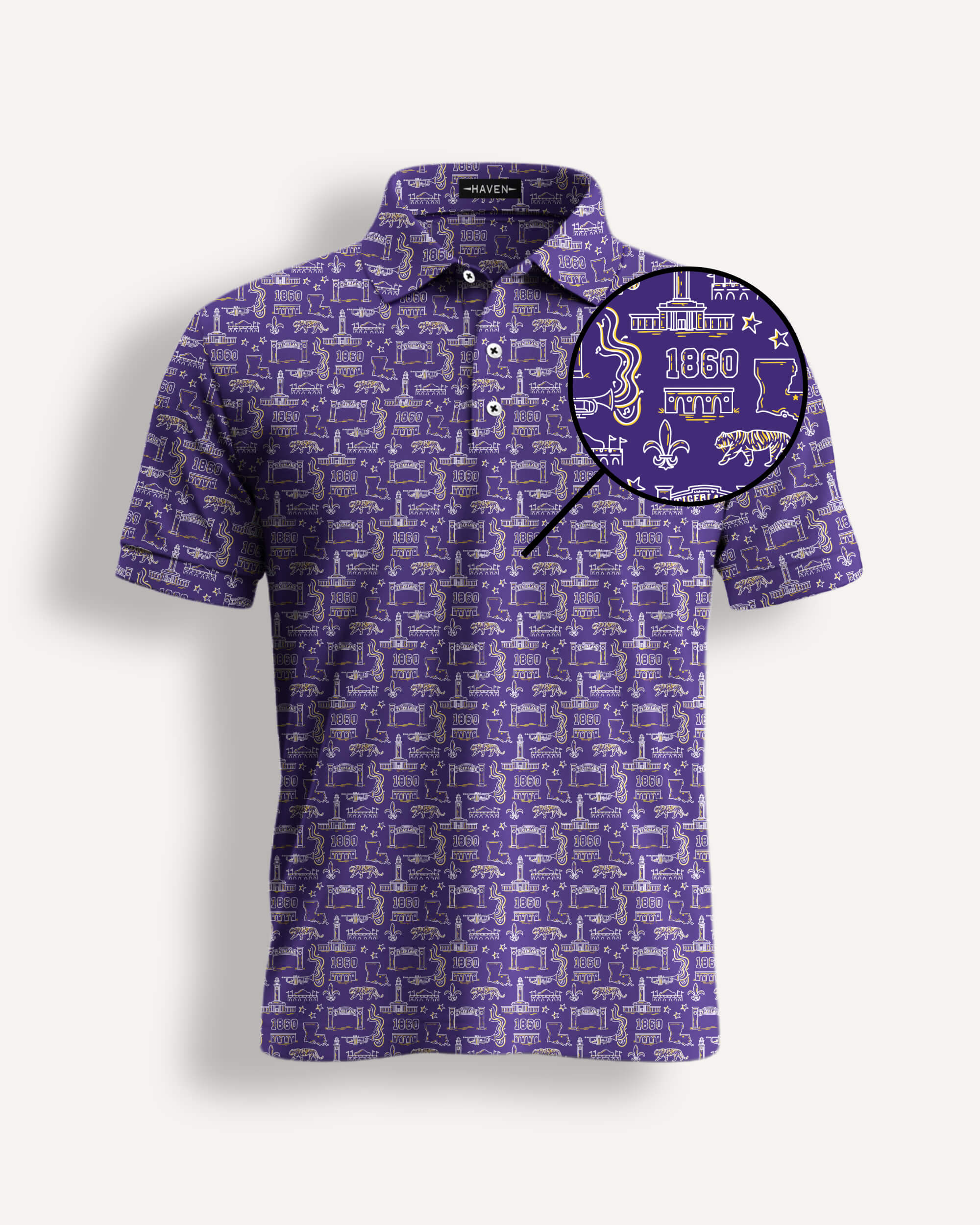 Baton Rouge Football HFN Polo Shirt Play Neck Golf - Image 2