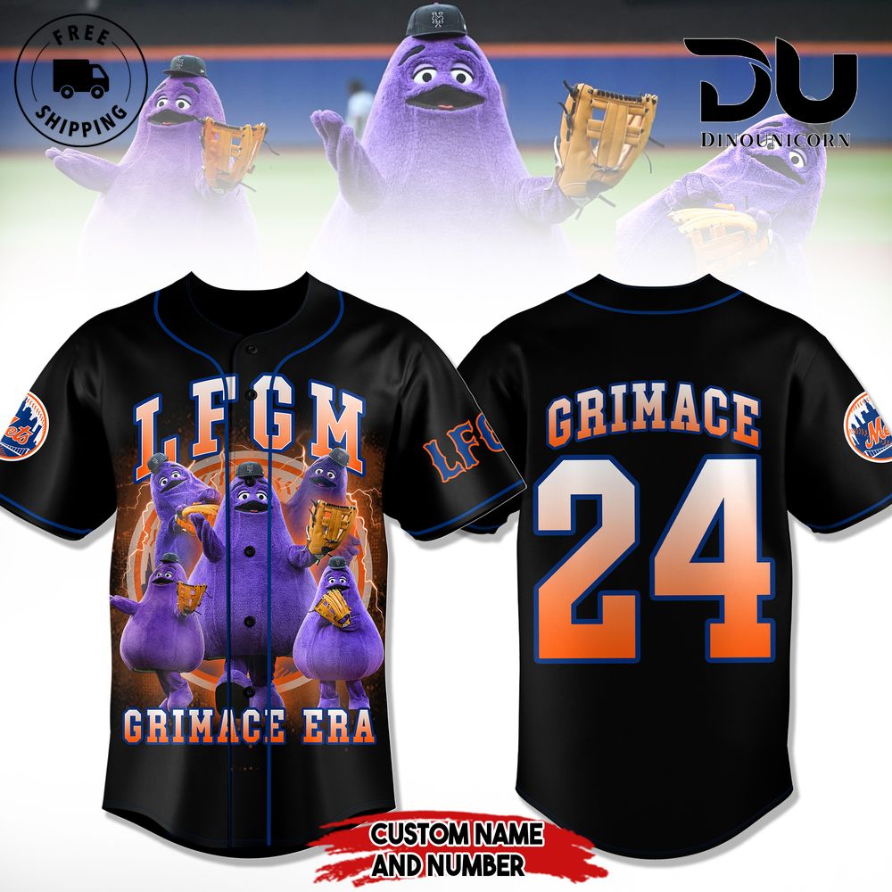 MLB New York Mets Grimace Baseball Jersey NNA