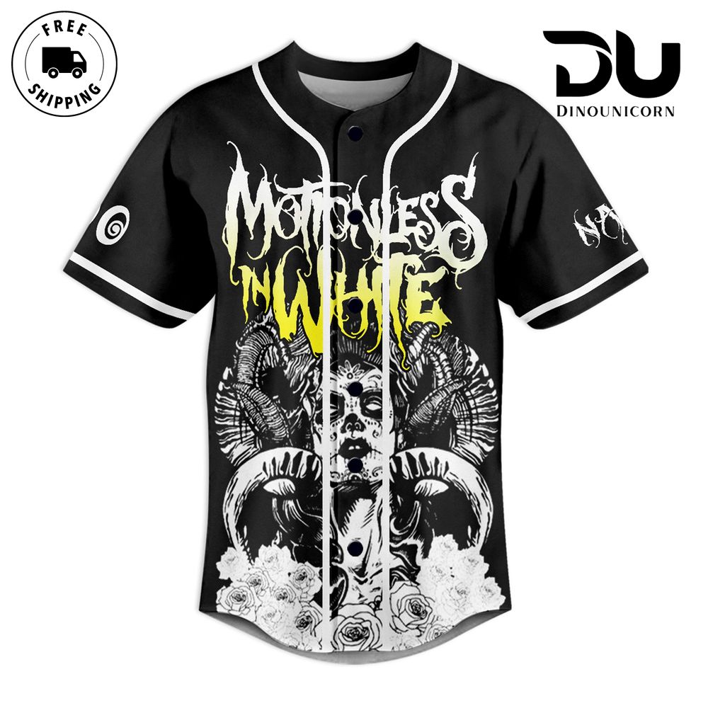 Motionless In White – Devil’S Night Baseball Jersey NNA Shirt - Image 2