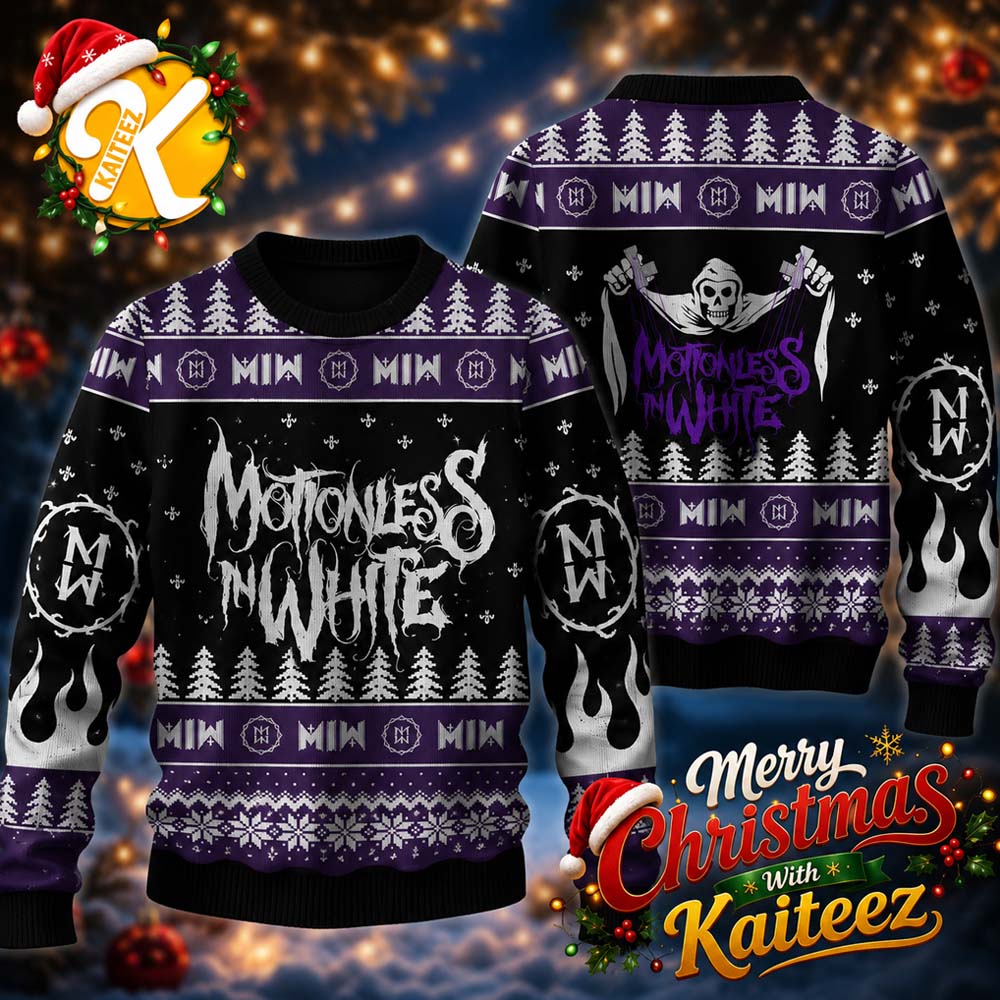 Motionless In White Open Your Mind Before You Mouth Ugly Sweater HG