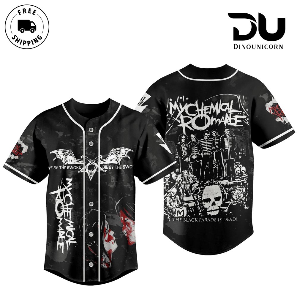 My Chemical Romance Baseball Jersey NNA Shirt - Image 4
