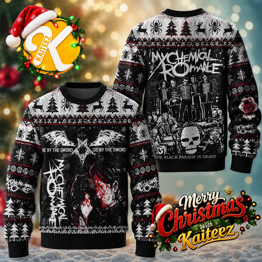 My Chemical Romance The Black Parade Is Dead Ugly Christmas Sweater HG