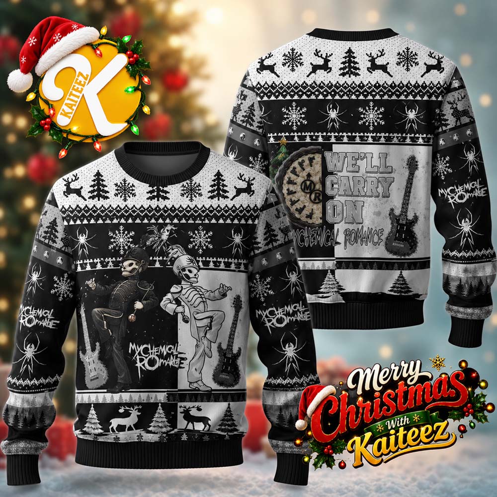 My Chemical Romance We’ll Carry On Ugly Christmas Sweater HG