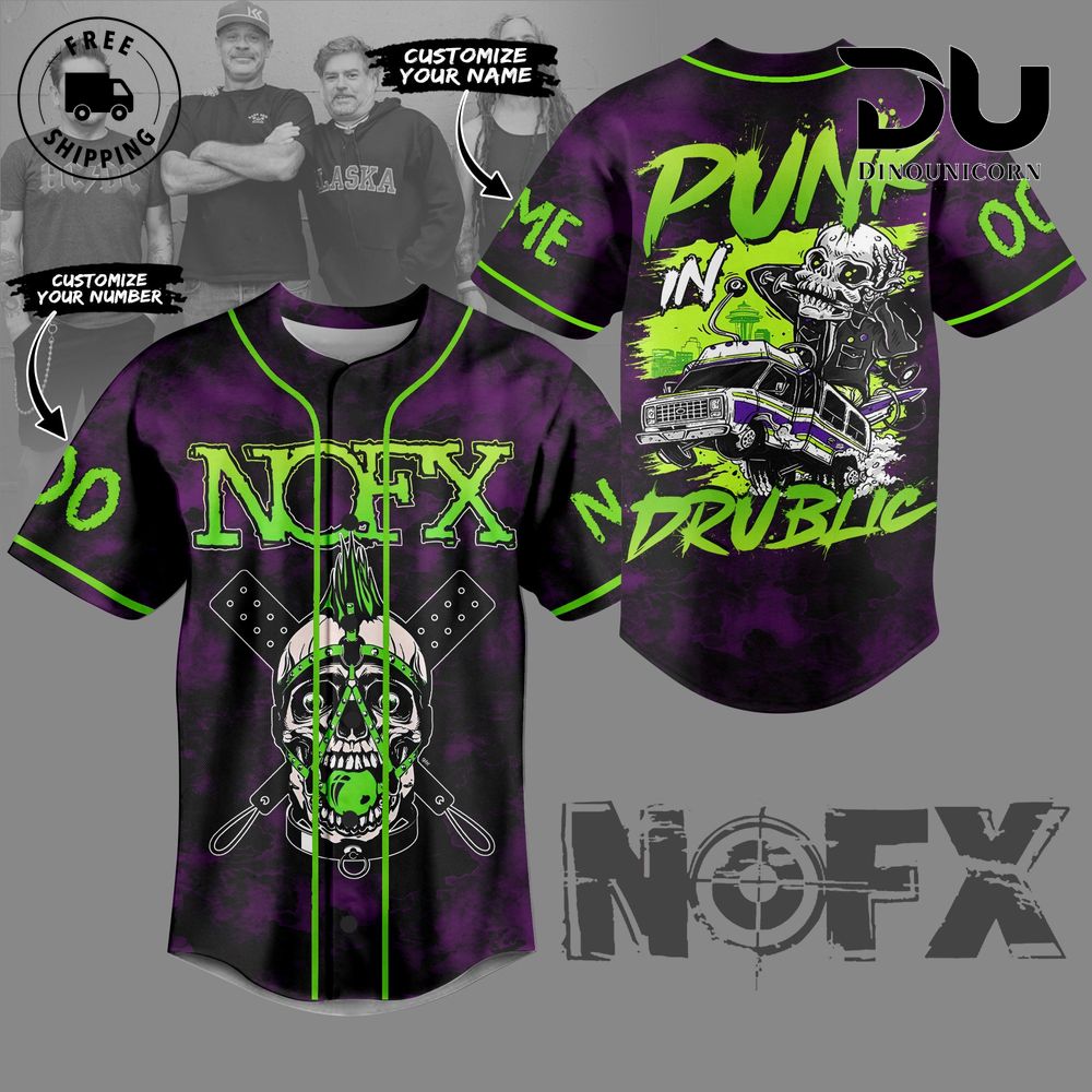 NOFX Punk In Drublic Baseball Jersey NNA – Official Band Merchandise