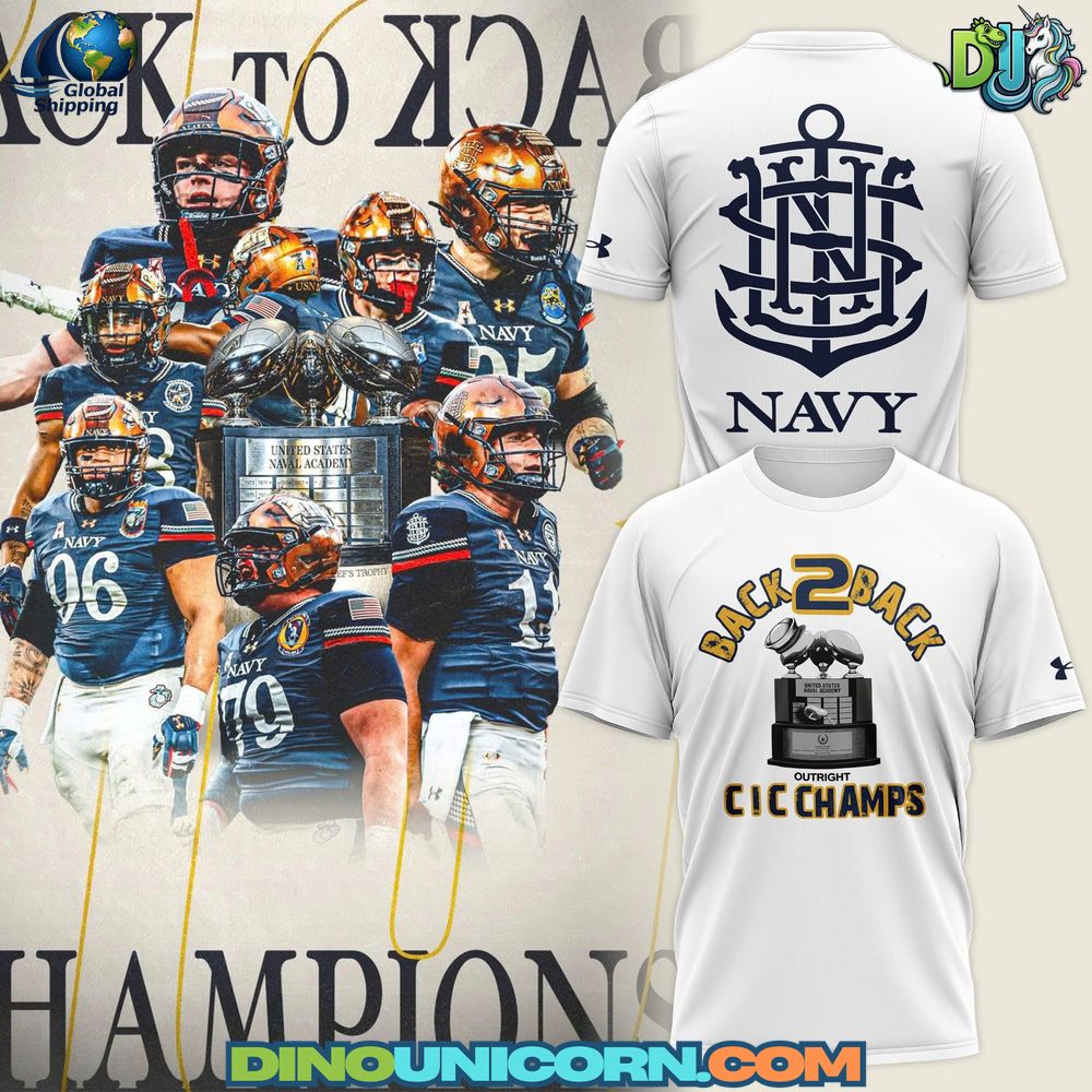 Navy Midshipmen BACK TO BACK T-Shirt Hoodie Or Zip-up Hoodie NNA