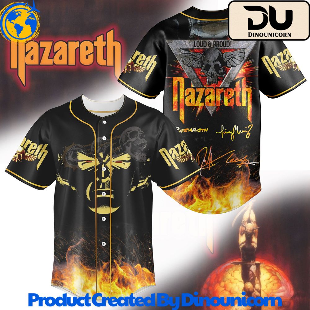 Nazareth Rock Band Baseball Jersey NNA