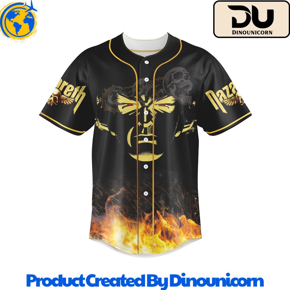 Nazareth Rock Band Baseball Jersey NNA - Image 2