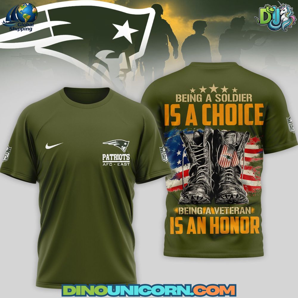 New England Patriots Army Veteran 3D T-Shirt Hoodie Or Zip-up Hoodie NNA