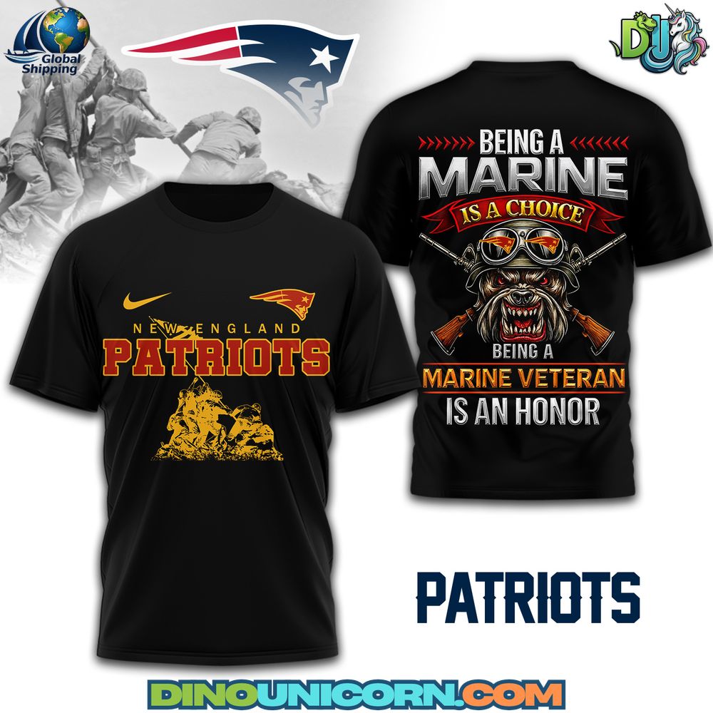 New England Patriots Marine Veteran 3D T-Shirt Hoodie Or Zip-up Hoodie NNA