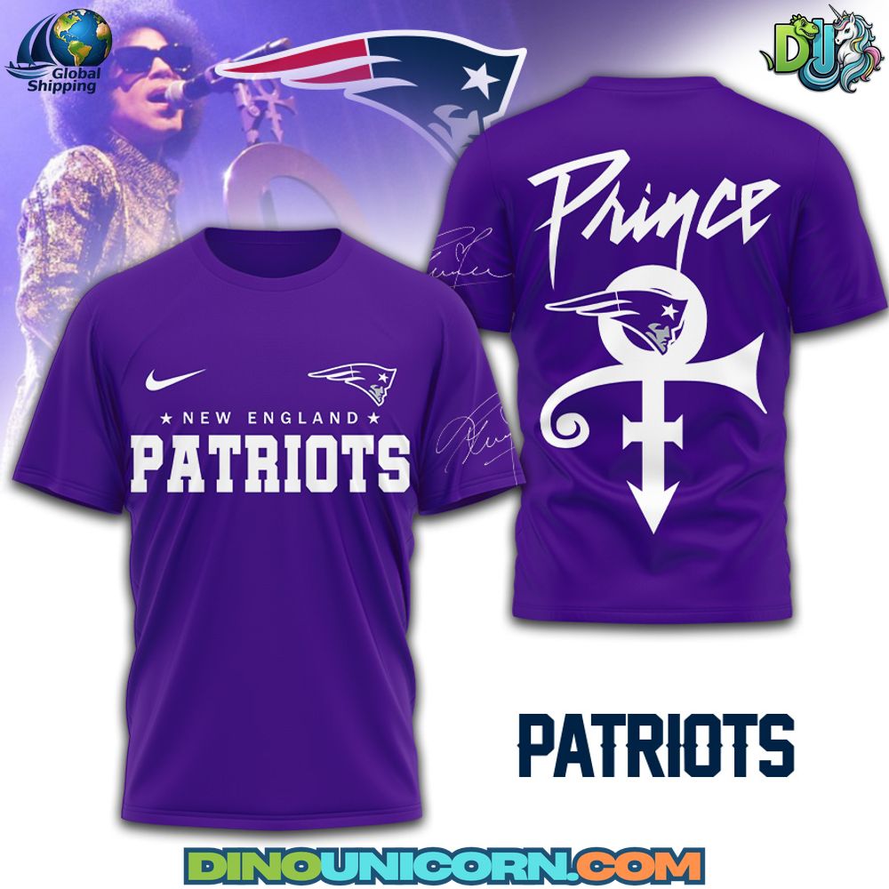 New England Patriots Prince T-Shirt Hoodie Or Zip-up Hoodie NNA