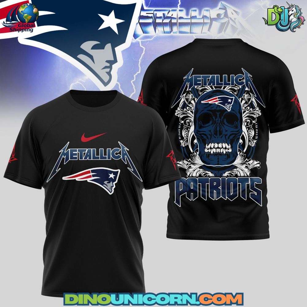 New England Patriots Skull T-Shirt Hoodie Or Zip-up Hoodie NNA