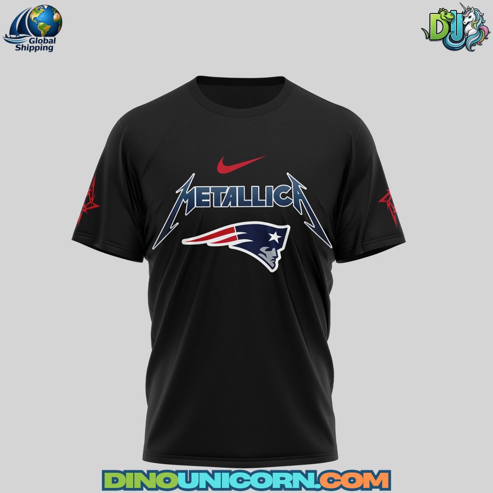 New England Patriots Skull T-Shirt Hoodie Or Zip-up Hoodie NNA - Image 4