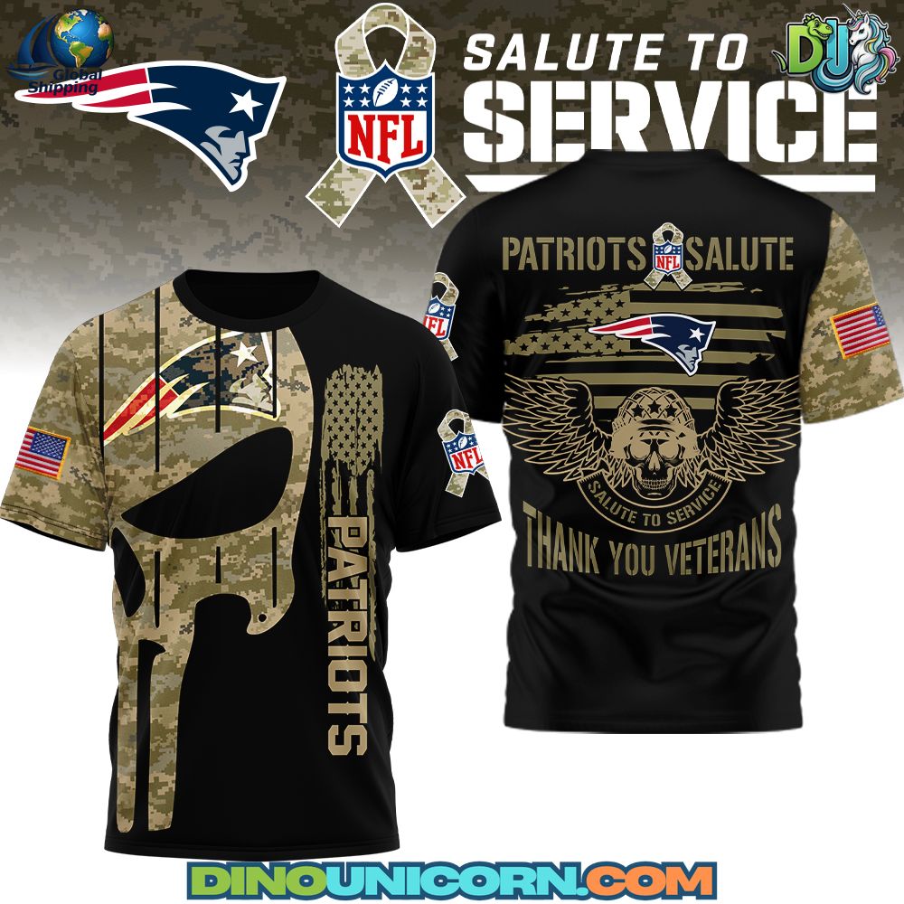 New England Patriots Thank you Veterans T-Shirt Hoodie Or Zip-up Hoodie NNA