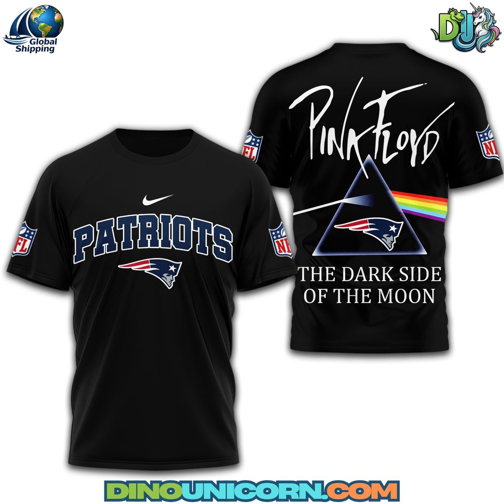 New England Patriots The Dark Side Of The Moon T-Shirt Hoodie Or Zip-up Hoodie NNA - Image 2