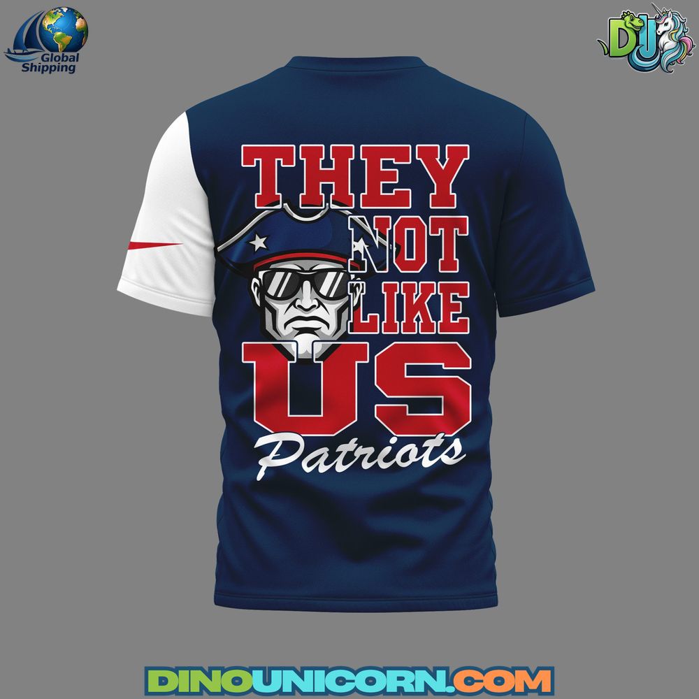 New England Patriots They Not Like US T-Shirt Hoodie Or Zip-up Hoodie NNA - Image 2