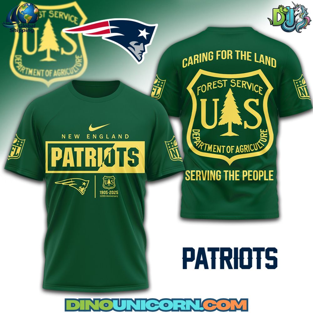 New England Patriots United States Forest Service 120th Anniversary T-Shirt Hoodie Or Zip-up Hoodie NNA