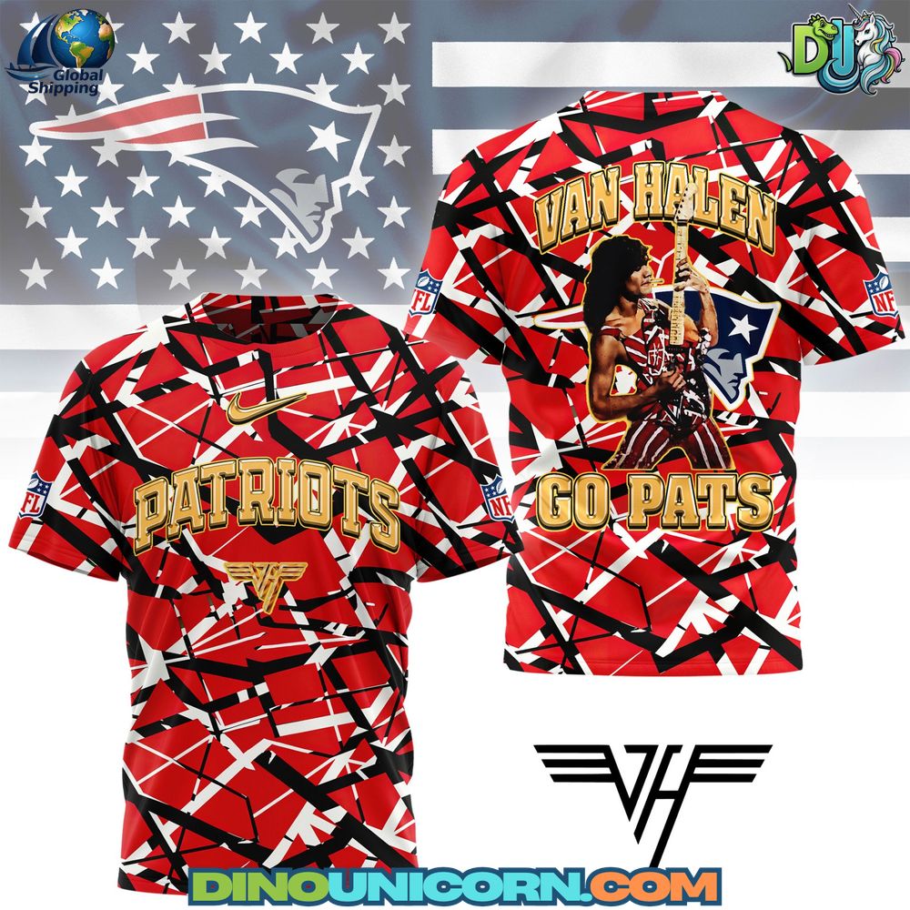 New England Patriots Van Halen T-Shirt Hoodie Or Zip-up Hoodie NNA