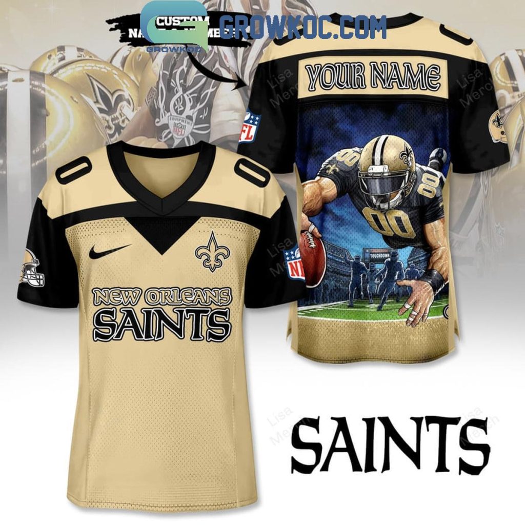 New Orleans Saints Sport Spirit 2024 Personalized Football Jersey, Mesh Jersey, Women Croptop Sports Shirt HFN