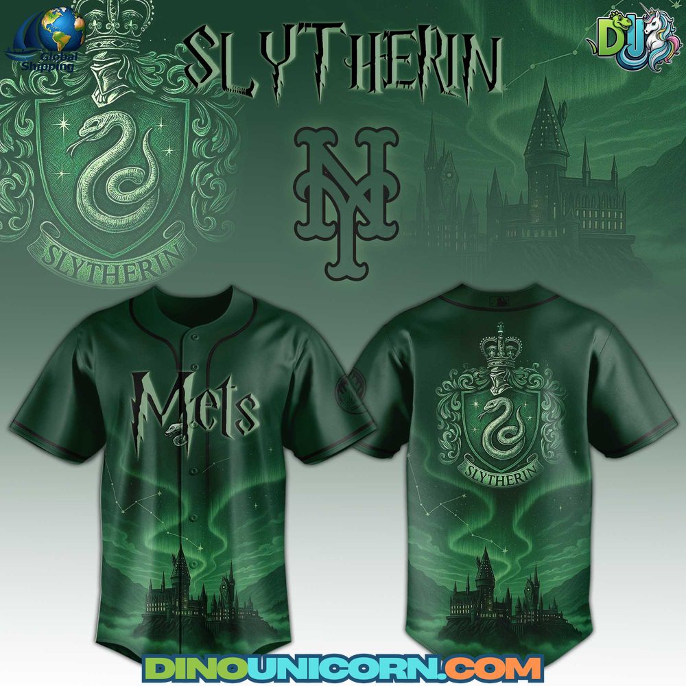 NYMets x HPter Slytherin Baseball Jersey NNA