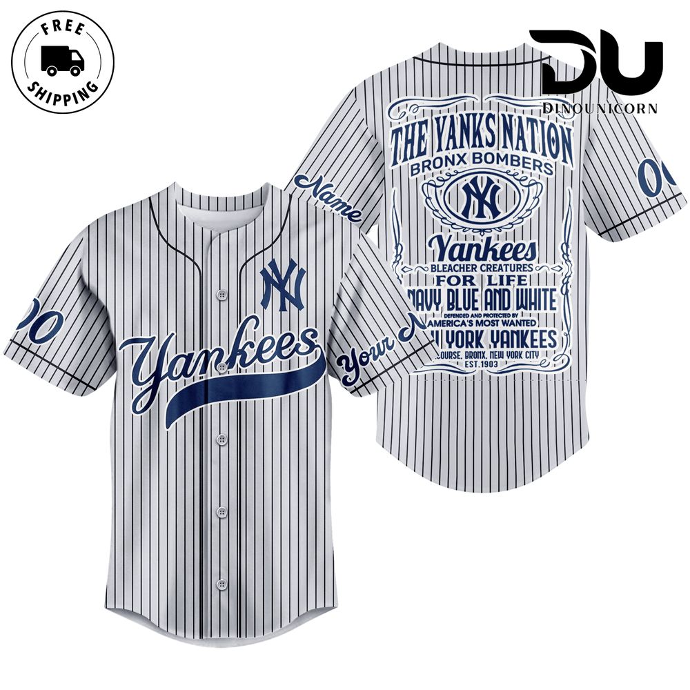 New York Yankees Baseball Team MLB Limited Edition Baseball Jersey NNA