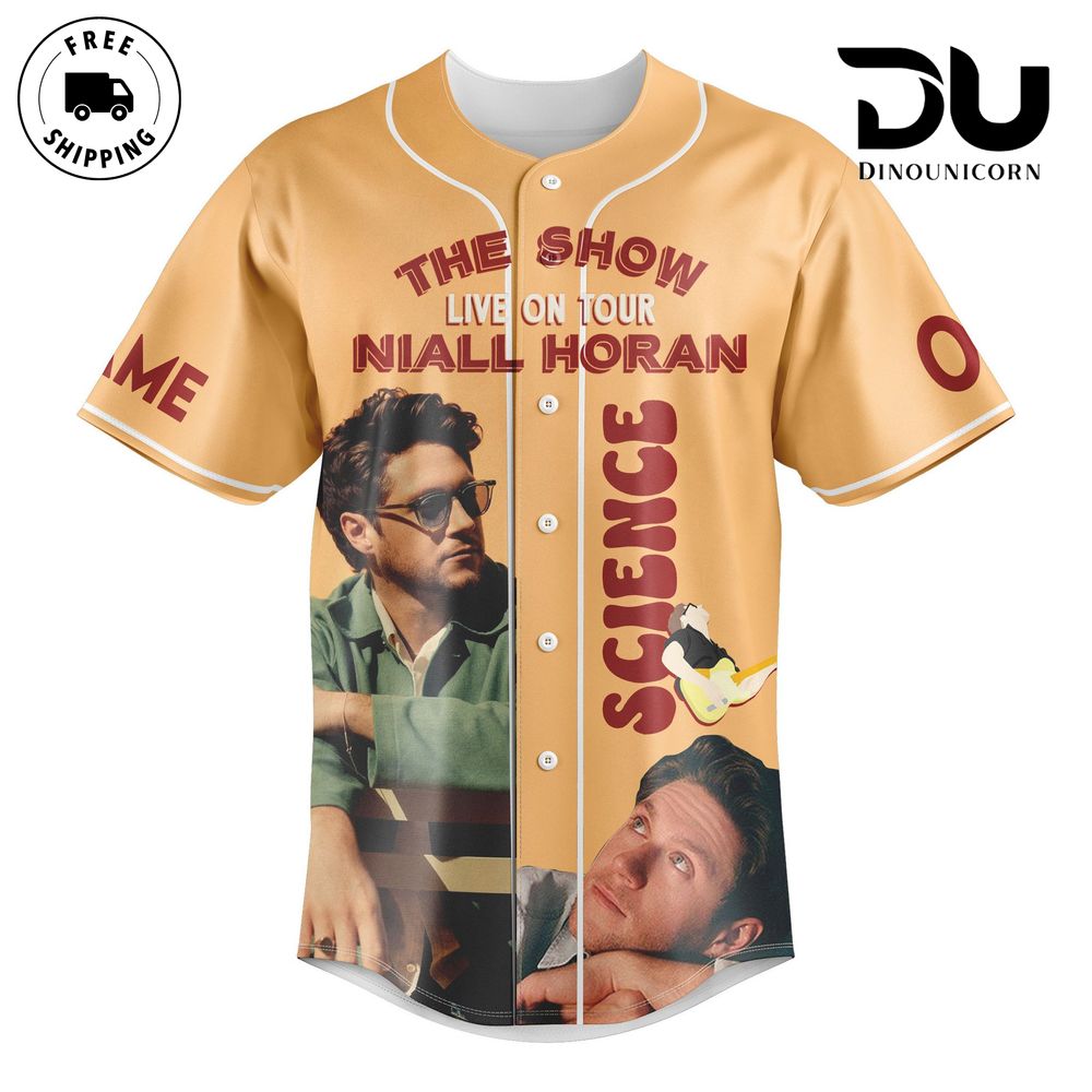 Niall Horan The Show Live On Tour Baseball Jersey NNA Exclusive Concert Apparel