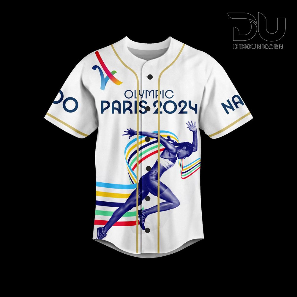 Olympic Paris Baseball Jersey NNA - Image 2
