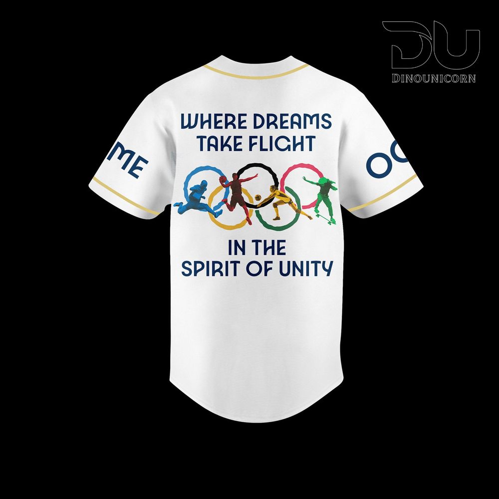 Olympic Paris Baseball Jersey NNA - Image 3