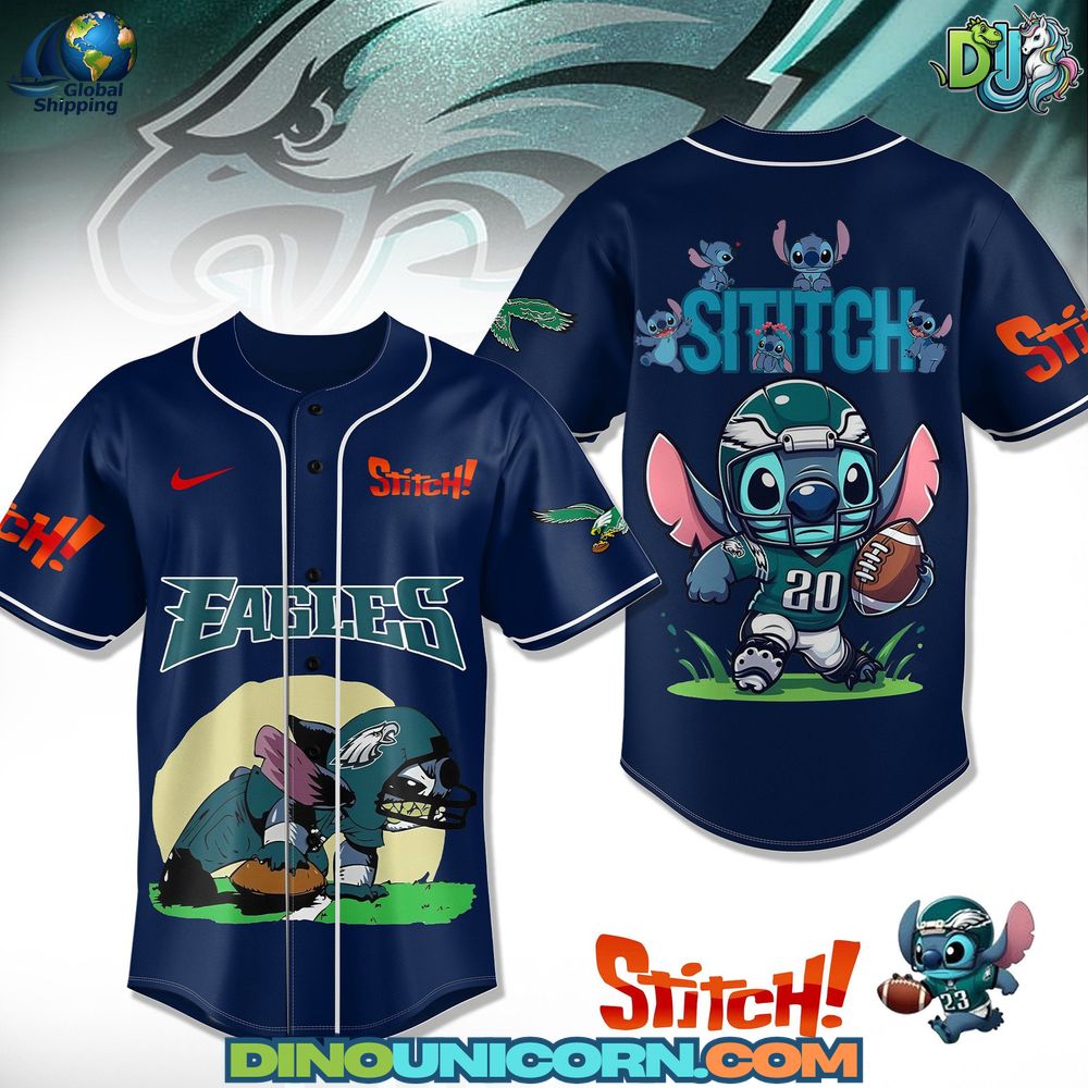 Philadelphia Eagles  x Stitch Baseball Jersey NNA