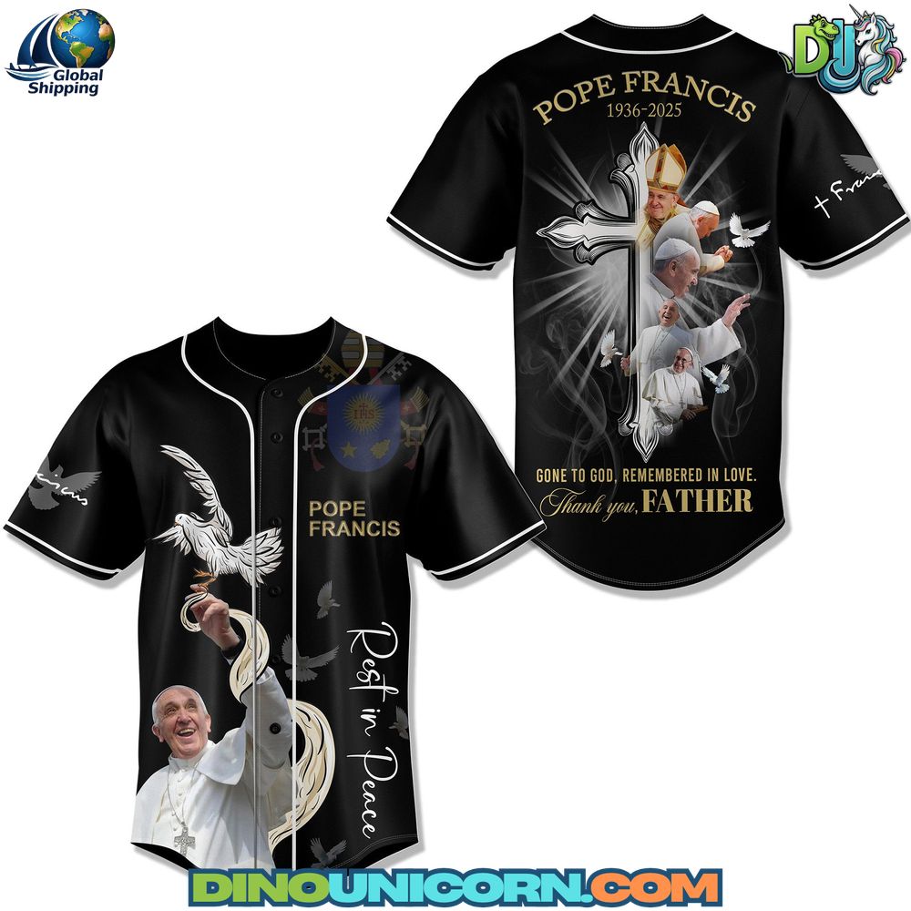 Pope Francis Baseball Jersey NNA - Image 4