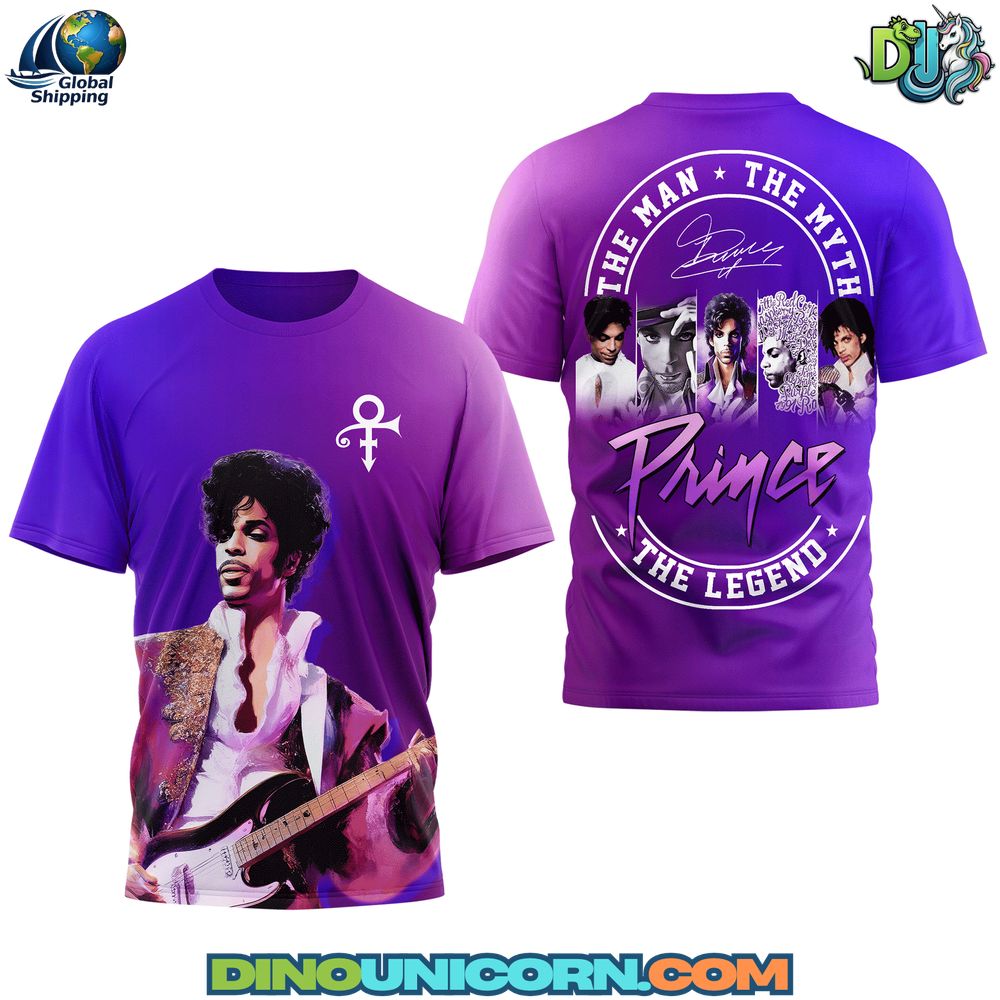 Prince The Man The Myth The Legend T-Shirt Hoodie Or Zip-up Hoodie NNA - Image 2